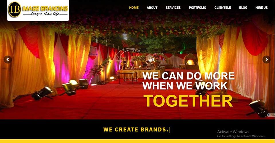 Event Management website designers in Delhi