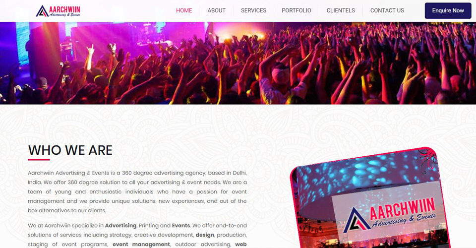 Event Company Website Delhi
