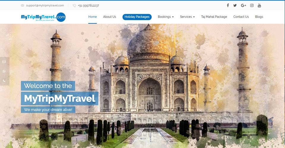 travel website